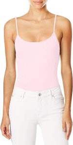 Hanes Women's Stretch Cotton Cami With Built-In Shelf Bra, Women’s Cotton Tank, Women’s Stretch Cotton Camisole